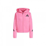 adidas t&auml;is-lukuga kapuutsiga spordi- ja vabaaja jakk naistele, Pulse Magenta M magenta