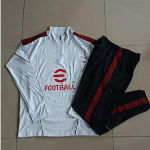AC Milan Valge Pikkade Varrukate Treening&uuml;likond Jalgpalli Komplekt S-2XL XXL valge