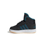 Adidas Neo Hoops 2.0 Abrasion Resistant Mid top Toddler Shoes Black Blue Infant And Toddler EE6710 24 black