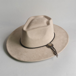 Suure laiusega Fedora k&uuml;barad naistele meestele L&auml;&auml;ne seemisnahast k&uuml;bar Vildist Panama k&uuml;bar Karjak&uuml;bar Noolpea polo kikilipsu aksessuaar 56-58cm gray