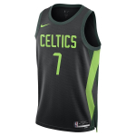 Nike Jaylen Brown Boston Celtics 2024/25 City Edition Meeste Nike Dri FIT NBA Swingman S&auml;rk FQ4335-010 M