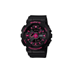 Casio BABY-G Seeria BABY-G Seeria Street Fluorestseeruv V&auml;rvikontrast Veekindel Antimagnetiline Kvartsliikumine Jaapani ja Korea Naised's BA-111-1A must