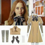 &Otilde;udusfilmi M3GAN Cosplay Kost&uuml;&uuml;mi Komplekt T&uuml;drukutele Megan AI Nukk Robot Halloween white