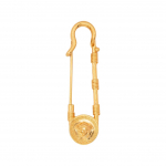Versace Medusa Kujutisega Metallist Rinnam&auml;rk Naiste Aksessuaarid Kuldne DG6H149DJMT F,Gold