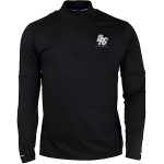 Nike Dri-FIT Letter Stand Collar Half-Zip Kiiresti kuivav Jooksule Vabaajaks Pikkade varrukatega T-s&auml;rk Meeste Topid Must FN3300-010 XL