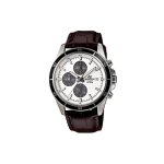 Casio Edifice Seeria Lihtne Vabaaja Mood Kvartsmehhanism Ehtne Nahkrihmaga K&auml;ekell Meeste kellad H&otilde;bedane EFR-526L-7AV Regular Watch Box,Brown