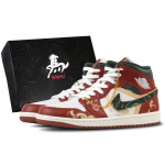 Jordan Air Jordan 1 Leaping Ahead Kulumiskindel Kulumiskindel Keskmise k&otilde;rgusega Vintage Korvpallijalatsid Unisex DQ8426-105(Meeskond144-) 43