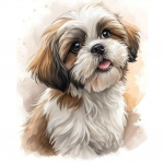 Shih Tzu T&auml;ielik 14CT DIY Loendatavad Tikkimiskomplektid Algajatele T&auml;iskasvanutele Kodu Seinakatted K&auml;sit&ouml;&ouml; Tikandikomplekt 40x50cm China Mainland
