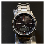 CASIO seeria 50 meetrit veekindel p&auml;ikeseenergia kvarts terasrihm meeste k&auml;ekell must sihverplaat LCW-M100DE-1AJF must