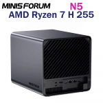 MINISFORUM N5 Mini PC - AMD Ryzen AI 9 HX PRO 370, 144TB ECC DDR5 NAS, MinisCloud OS, AI-toega kodu-/kontoris server
