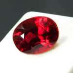 9.00 ct NATURAALNE punane RUBIIN v&auml;&auml;riskivi SERTIFITSEERITUD Brilliant ovaalne kuju 13.1 mm approx punane