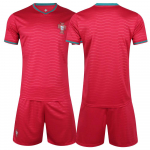 2026 MM Portugal p&otilde;hi- ja k&uuml;lalisjalgpallis&auml;rgi komplekt kiiresti kuivav meeste uus piiri&uuml;lene s&auml;rk l&uuml;hikeste varrukatega s&auml;rk suvi children's size 16/height 95-105cm