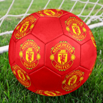 Manchester United FC Jalgpall, v&auml;rviline, sobib igas vanuses, masinpistetud, PVC materjal, v&otilde;istlustasemel, vastupidav ja k&otilde;rge p&otilde;rkega