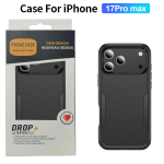 Otter Armor Box Tugev Commuter Telefonikarp IPhone 17 Air 16 E 15 14 13 Pro Max Plus jaoks K&otilde;va Tugevdatud P&otilde;rutuskindel Kaitsekate iPhone17 Pro Max must