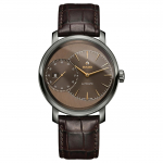 RADO radar teemantseeria automaatne mehaaniline liikumine 100 meetrit plasma poleeritud k&otilde;rgtehnoloogilisest keraamilisest materjalist korpus nahkrihm R14129306 43mm pruun