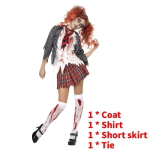 Zombiet&uuml;druku &uuml;li&otilde;pilase kost&uuml;&uuml;m Halloweeni, cosplay ja lavastuste jaoks M brown