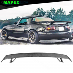 Universaalne spoiler sobib 90-24 Mazda Miata MX5 kabrioletile CARBON FIBER LOOK L&auml;ikiv must Tagumine pagasiruumikaas K&otilde;rge tiivaga spoiler matt must v&auml;rv