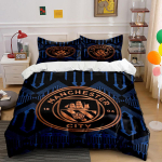 Manchester City logo voodipesu  Voodipesu Tekikott Komplekt Tekikott Padjap&uuml;&uuml;rid  (1 * Tekikott 2 * Padjap&uuml;&uuml;ri, ilma tekita) 140x200cm