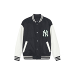MLB SS24 New York Yankees Klassikaline V&auml;rviplokk Vabaaja Pesapallijakk Unisex jakid Must 3AJPV0141-50BKS XS white
