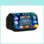 Blox Fruits Kahekihiline Kirjatarvete Kott Nailonmaterjalist &Otilde;pilastele Ja Lastele 20x9x11cm blue