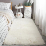 Pehmed vaibad magamistoa vaip kohev libisemiskindel tie-dye udune karvane pl&uuml;&uuml;s pehme karvane voodi&auml;&auml;rne vaip elutoa vaip 40cm x 120cm valge