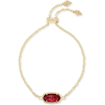 Kendra Scott Elaina Reguleeritav Kettk&auml;ev&otilde;ru Naistele, Moodne Ehtekunst, Kullatud GOLD - BERRY CLEAR GLASS white