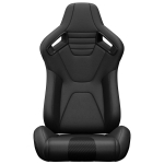 1 tk universaalne &auml;mbrit&uuml;&uuml;pi v&otilde;idus&otilde;idutool &otilde;mmeldud PVC-nahast, reguleeritava seljatoega, s&uuml;sinikukiudude v&auml;limusega nahk, reguleeritava liuguriga(Istme kinnitus ei kuulu komplekti ) &Otilde;ige 55 x 56 x 85 cm must