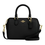 COACH Rowan krobeline nahast bowlingukott, &otilde;lakott, crossbody kott, v&auml;ike naiste k&auml;ekott, must CCF28-IMBLK One Size 1 black