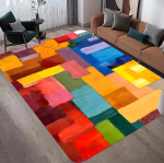 Kaasaegne geomeetriline abstraktne vaip libisemiskindel vaip elutuppa, diivani k&otilde;rvale, magamistuppa, pestav, kergesti puhastatav, kodu kaunistus, p&otilde;randamatt 120x160cm