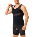 Meeste vormiv body v&ouml;&ouml;kohta kitsendav tihe kompressiooniga salendav aluss&auml;rk 3XL must
