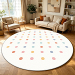 Minimalistlik Heleda V&auml;rvi T&auml;piline &Uuml;mmargune Vaip Elutoa Kaunistus Suure Pinnaga Vaibad Libisemisvastane Pestav Kohev P&otilde;randamatt Magamistuba Voodi K&otilde;rval 3.2ft(100x100cm)