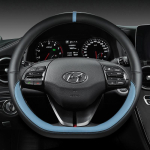 Hyundai Ioniq 5 2016 2017 2018 2019 2020 2021 2022 Autole Roolikate D-kujuline PU-nahast Autotarvikud Salong sinine