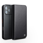 IPhone 18 Pro / IPhone 18 Pro Max jaoks Ehtne Nahast Jalatugiga &Uuml;mbris Luksuslik &Auml;riline Veisenahast P&otilde;rutuskindel Telefonikate Kaardipesaega iPhone 18 Pro Max must
