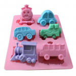 1tk Silikoonist koogivorm kuue auguga autovorm