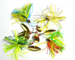 Hengjia Quality Spinnerbait 20,5g 10,5cm kalap&uuml;&uuml;givoblerid lusikaga 4tk/partii
