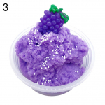 60 ml Fruit Kids Slime m&auml;nguasi stressi leevendav plastiliinil&otilde;hnaline kohev muda savi kingitus lilla