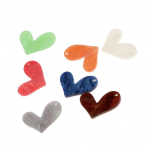 7-osaline pakend kallutatav s&uuml;damekujuline atsetaat-akr&uuml;&uuml;l DIY k&otilde;rvar&otilde;ngaste helmeste meisterdamine 30x20mm mitmev&auml;rviline