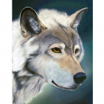 Tikandid Maalimine Teemant Tikand Tikand K&auml;sit&ouml;&ouml; Maalikomplekt Hundi Akvarell Teemant 20X30CM