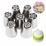 8 tk tulbi lcing torude otsikud koogid k&uuml;psised kaunistamiseks n&auml;pun&auml;iteid 3D printer kondiitritooted DIY k&uuml;psetust&ouml;&ouml;riist