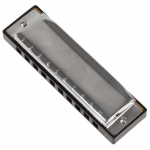 H&otilde;bedane metall 10 auku 20 tooni G/CKey Professional Blues Harmonica C