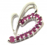 Les Tr&eacute;sors De Lily [E5193] - Pendentif Argent 'Celestina' Rubis h&otilde;be