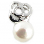 Les Tr&eacute;sors De Lily [L1794] - Pendentif Argent 'Perla' blanc valge