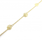 Les Tr&eacute;sors De Lily [M6944] - Bracelet Plaqu&eacute; or 'Rosa Romantica' dor&eacute; kuld