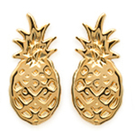 Les Tr&eacute;sors De Lily [P0715] - kullatud  Ananassi  k&otilde;rvar&otilde;ngad - 10x5 mm kuld