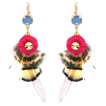 Les Tr&eacute;sors De Lily [Q8747] &ndash; disainitud liiprid 'Acapulco', mitmev&auml;rviline kuld - 75x20 mm mitmev&auml;rviline