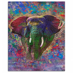 V&auml;rviline elevant, 5D isetegemine, teemantmaaling, loom t&auml;is&uuml;mmargune teemanttikandid 20X30CM