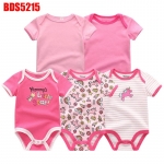 Vasts&uuml;ndinud poisi t&uuml;druku riided Kiddiezoom puuvillane O-kaelusega l&uuml;hikeste varrukatega beebide bodid ja kombinesoonid riided 3M