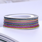 13 tk/10 tk partii 1 mm kuldne h&otilde;bedane lilla matt s&auml;delev k&uuml;&uuml;nte triibutav liner k&uuml;&uuml;nte kleebised 13Pcs/Lot