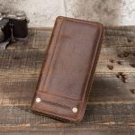 KONTAKTID Rahakott meestele Ehtsast nahast siduriga rahakott Meeste vabaaja pikk rahakott lukuga telefonitaskuga, suure mahutavusega RFID-kaardihoidja kohv