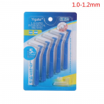 5 tk/karp Push-Pull hammastevaheline L-kujuline hambavahehari suuhoolduse valgendav hambahari sinine